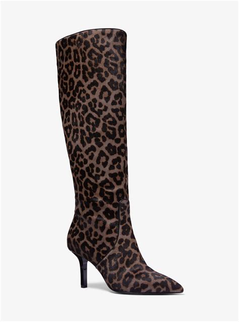 Michael Kors Katerina Leopard Calf Hair Knee